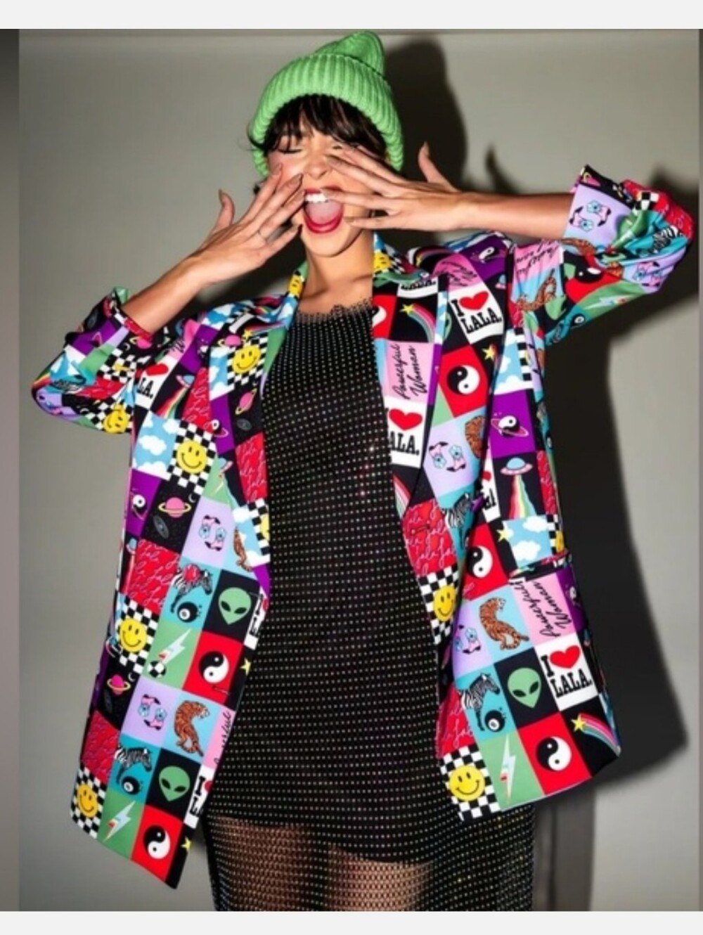 [NEW] Dressed in LALA Make Me Wanna La La Boyfriend Blazer Be Yourself Sz S NWT